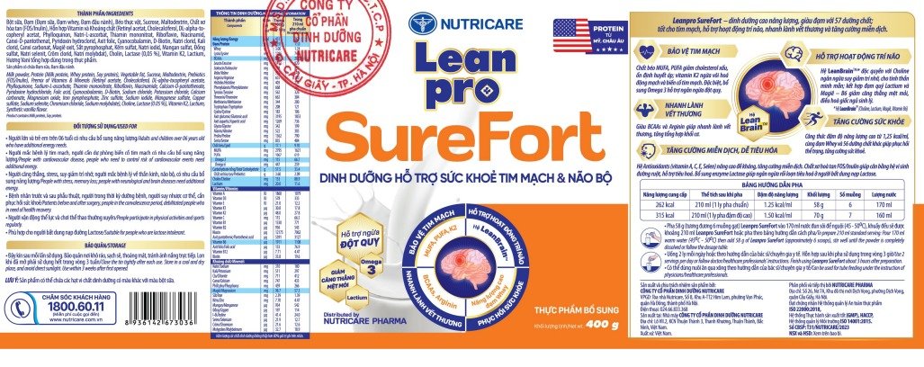 Hình ảnh sữa leanpro Surefort 850g